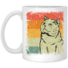 Cat Lover, Vintage British Shorthair Cat, Love Shorthair Cat, Luxury Cat White Mug