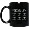 Think About Bees, Inspect Beehives, Research Bees Black Mug