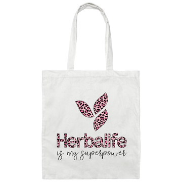 Herbalife New Logo Leopard Canvas Tote Bag