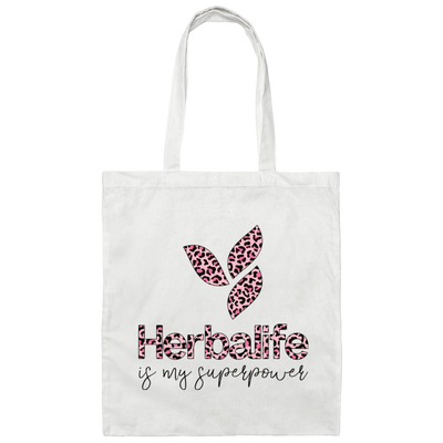 Herbalife New Logo Leopard Canvas Tote Bag