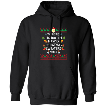 This Is My Christmas, Merry Christmas, Santa Pattern Pullover Hoodie