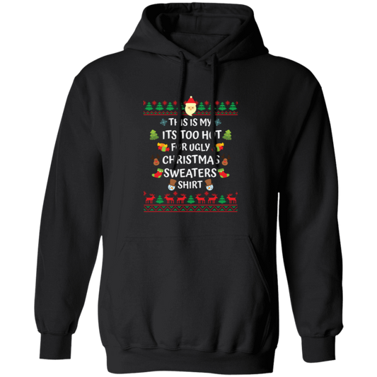 This Is My Christmas, Merry Christmas, Santa Pattern Pullover Hoodie