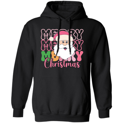 Merry Christmas, Santa Head, Funny Santa, Funny Xmas Christmas Pullover Hoodie