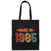 Original 1985 Birthday, Retro 1985 Birthday Gift Canvas Tote Bag