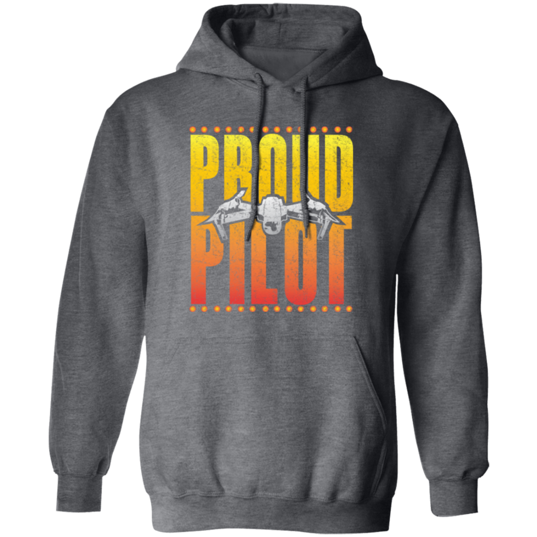 Drone Pilot, Flight Multicopter, Proud Of Pilot, Retro Airplane Love Gift Pullover Hoodie