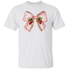 Pink Bow, Strawberry Lover, Strawberries Bow, Xmas Gift Christmas Unisex T-Shirt