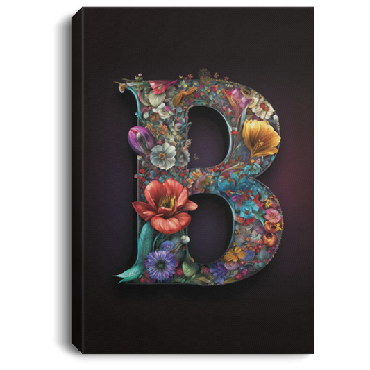 B Letter, Gift For Who Named B Letter, Classic B Gift Canvas