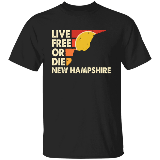 Live Free Or Die, New Hampshire State, Retro New Hampshire Unisex T-Shirt
