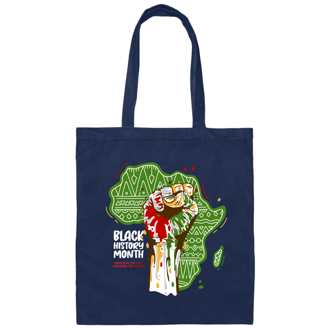 Black History Month Honoring The Past Inspiring The Future Canvas Tote Bag