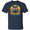 1989 Birthday Gift, Cat Lover Gift, Awesome Since 1989, Retro Cat Gift Unisex T-Shirt