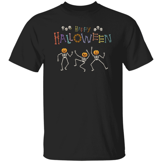 Happy Halloween, Skeleton Dancing, Funny Halloween Unisex T-Shirt