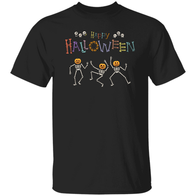 Happy Halloween, Skeleton Dancing, Funny Halloween Unisex T-Shirt