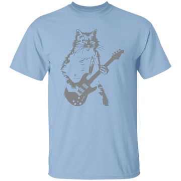 Cat Artist, Cat Guitarist, Love Music, Love Guitar, Music Lover Unisex T-Shirt