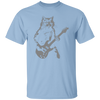 Cat Artist, Cat Guitarist, Love Music, Love Guitar, Music Lover Unisex T-Shirt