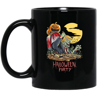 Halloween Party, Pumpkin In Halloween, Trump Halloween Black Mug