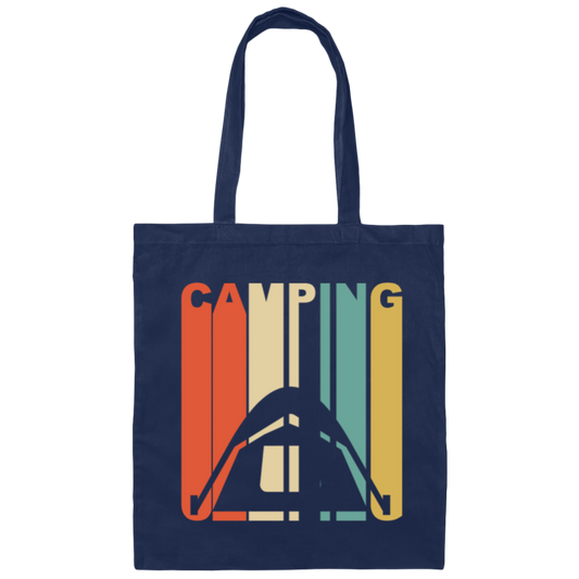 Camping Graphic Vintage, Gift For Camping Lover, Hiking Lover Retro Style Canvas Tote Bag