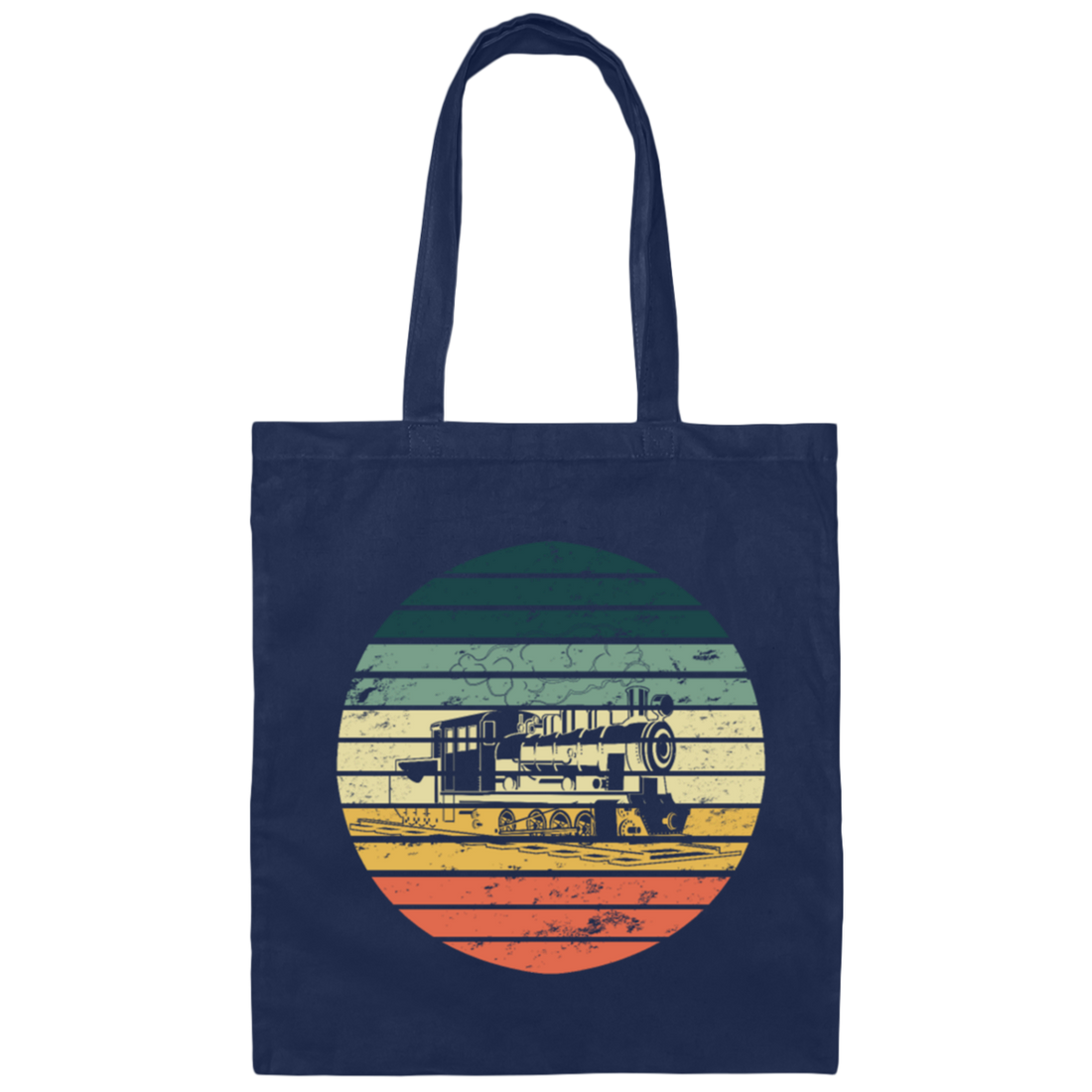 Railway Locomotive Steam, Train Model Railroad, Gift Birthday Retro, Best Hobbies Canvas Tote Bag