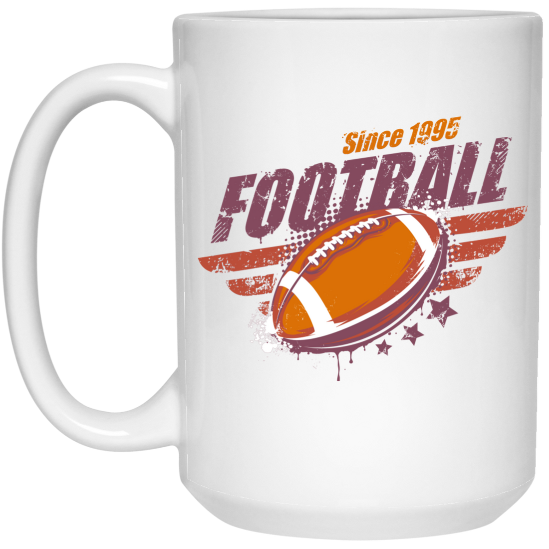 Football Since 1995, 1995 Birthday Gift, Gift For 1995 Play Football White Mug