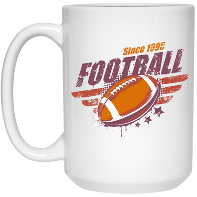 Football Since 1995, 1995 Birthday Gift, Gift For 1995 Play Football White Mug