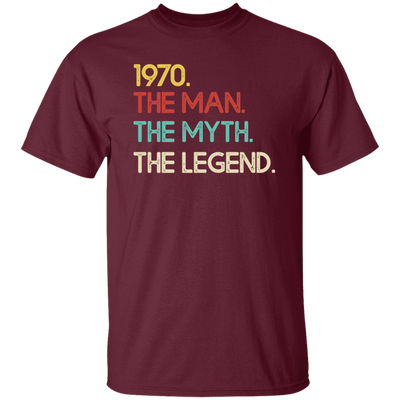 Legend 1970, Legendary Gift, Love 1970 Retro, The Man The Myth Unisex T-Shirt