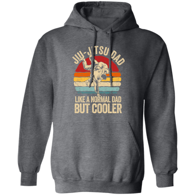 Jiu-Jitsu Dad, Like A Normal Dad But Cooler, Men, Father Vintage Fighter Pullover Hoodie