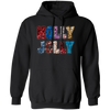 Holly Jolly, Sequin Holly Jolly, Blink Glitter Christmas, Merry Christmas, Trendy Christmas Pullover Hoodie