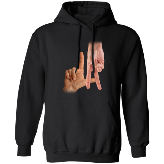 LA Sign, Hand Sign, Los Angeles Hand Sign, Love American Pullover Hoodie