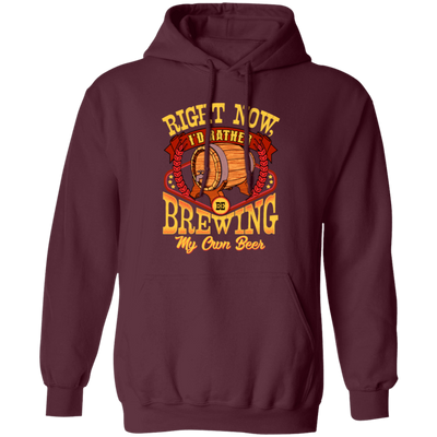 Love Beer Gift, Right Now I Would Rather Be Brewing My Own Beer Pullover Hoodie