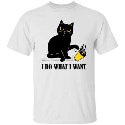 I Do What I Want, Black Cat, Push The Glass Over, Sassy Pussy Unisex T-Shirt