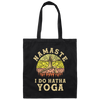 Namaste Lover, I Do Hatha Yoga, Doing Hatha, Love Yoga Retro Style Canvas Tote Bag