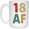 18th Birthday Gift Idea, Retro 18th Gift, Best Of 18th, 18 Vintage, Love 18 White Mug