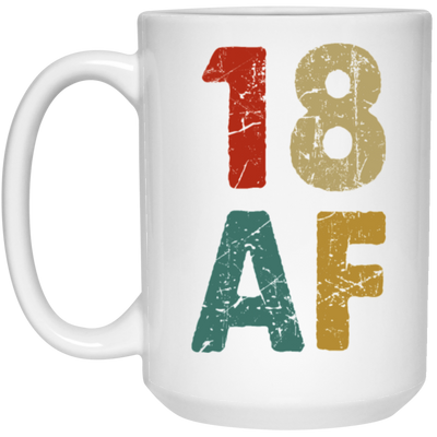 18th Birthday Gift Idea, Retro 18th Gift, Best Of 18th, 18 Vintage, Love 18 White Mug