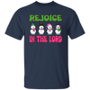 Rejoice In The Lord, Love Snowman, Four Snowman, Set Of Snowman, Merry Christmas, Trendy Christmas Unisex T-Shirt