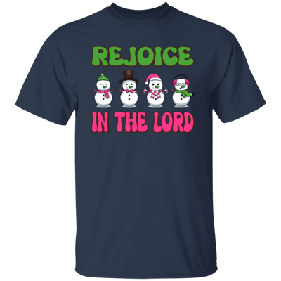 Rejoice In The Lord, Love Snowman, Four Snowman, Set Of Snowman, Merry Christmas, Trendy Christmas Unisex T-Shirt