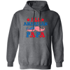 Papa, Father's Day, American Papa, Beard American Dad Pullover Hoodie