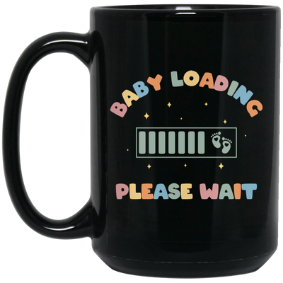 Baby Loading, Please Wait, Battery, Baby Energy Black Mug