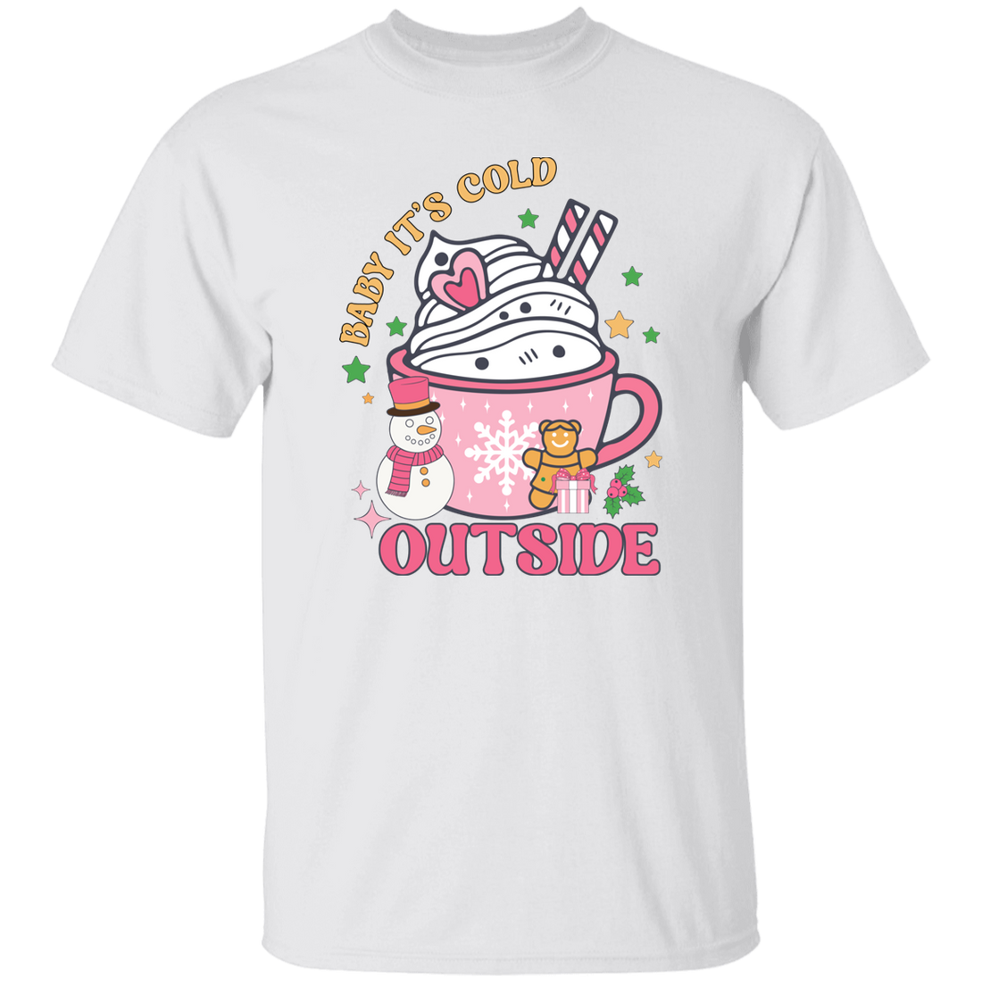 Baby It's Cold Outside, Our First Christmas Together Unisex T-Shirt