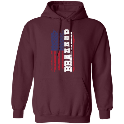 Braap - Motocross Dirt Bike, Enduro Patriotic, American Flag Pullover Hoodie