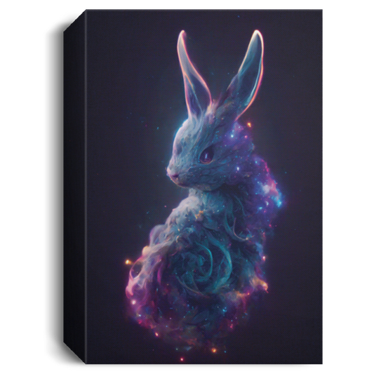 Galaxies Bunny, Spirals In Space, Nebulae In The Shape Of A Rabbit Canvas