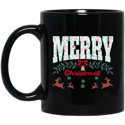 Merry Christmas, Best Christmas, Cute Reindeer, Merry Christmas, Trendy Christmas Black Mug