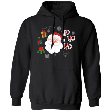 Cute Santa Claus, Ho Ho Ho Santa, Love Funny Santa, Merry Christmas, Trendy Christmas Pullover Hoodie