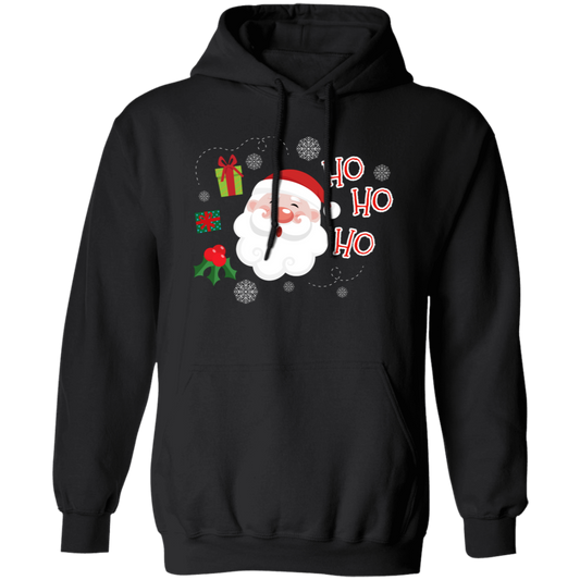 Cute Santa Claus, Ho Ho Ho Santa, Love Funny Santa, Merry Christmas, Trendy Christmas Pullover Hoodie