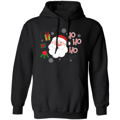 Cute Santa Claus, Ho Ho Ho Santa, Love Funny Santa, Merry Christmas, Trendy Christmas Pullover Hoodie