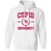 Cupid University, Est 1415, Pink Glitter Cupid, Glitter Valentine, Valentine's Day, Trendy Valentine Pullover Hoodie