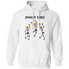 Spooky Vibes, Dancing Skeleton, Happy Halloween Pullover Hoodie