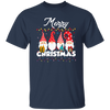 Gnome Xmas, Set Of Gnome, Cute Gnome, Xmas Lights, Merry Christmas, Trendy Christmas Unisex T-Shirt