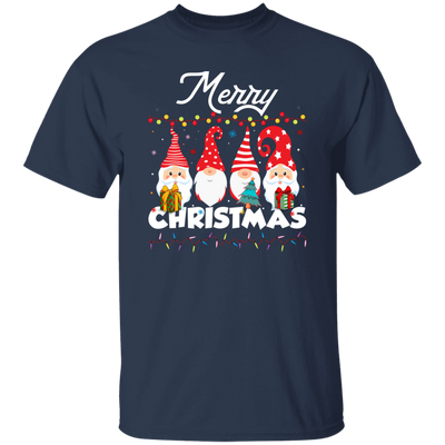 Gnome Xmas, Set Of Gnome, Cute Gnome, Xmas Lights, Merry Christmas, Trendy Christmas Unisex T-Shirt