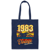 Vintage 1983 Gift, Motorbike Lover, Born In 1983, Limited Edition Canvas Tote Bag