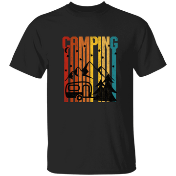 Moon Camper, Camping Under The Moon By Maintain Of Lake, Great Gift For Lover Unisex T-Shirt