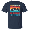 Retro Dad, The Man, The Cornhole Legend, Retro Cornhole Unisex T-Shirt